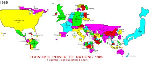 World Population by Country in 1985 (World Map) .